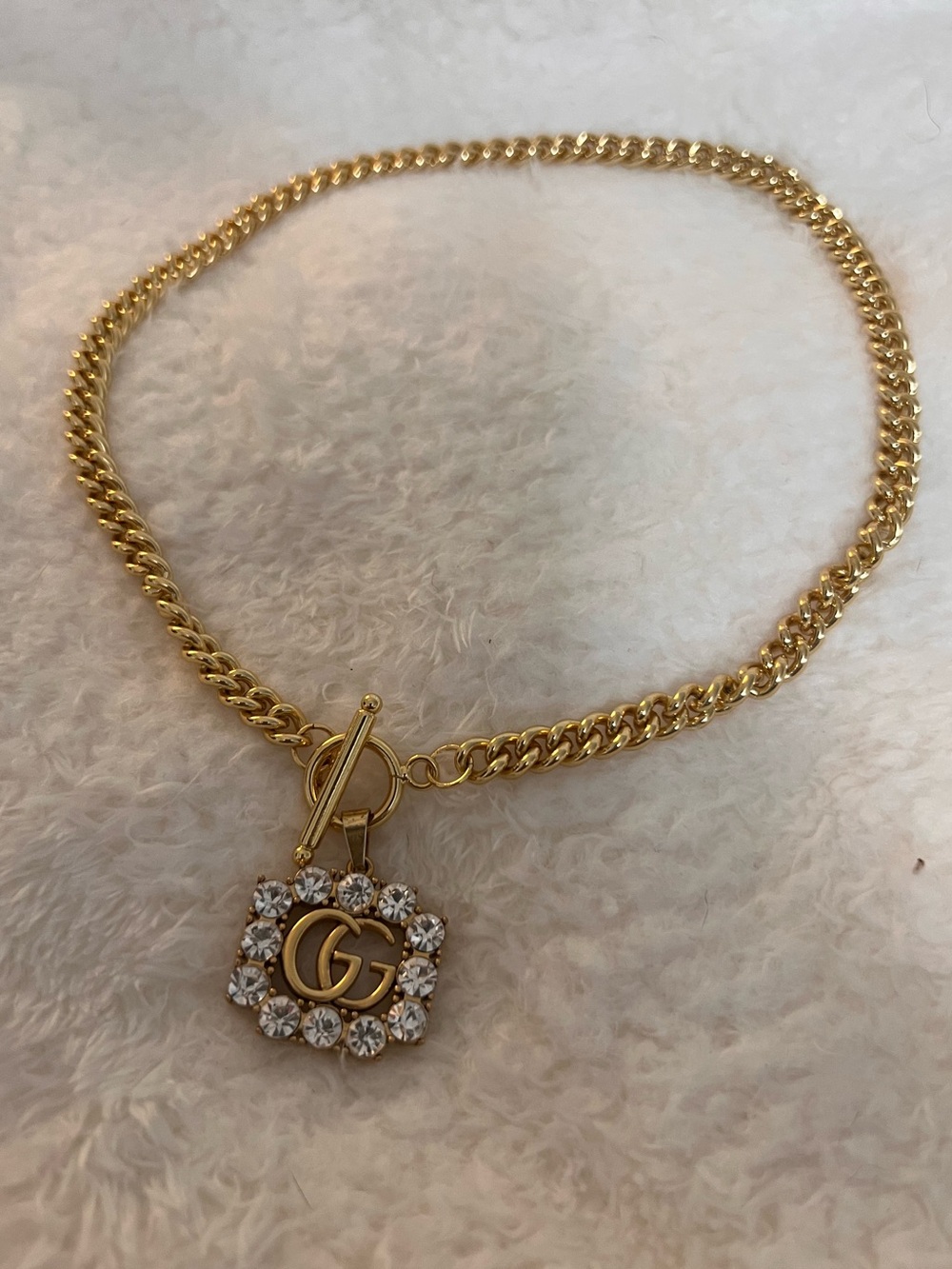 NWOT Ahava Jewels GG Repurposed Rhinestone Necklace